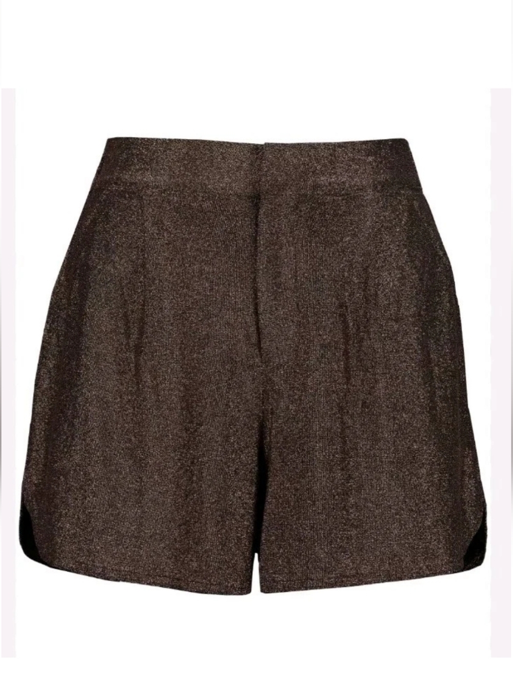 Anthropologie bishop + young Gold & Black Show Stopper Mini Shorts Women's Sz L